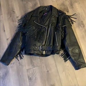 MOB Genuine Leather Biker Jacket